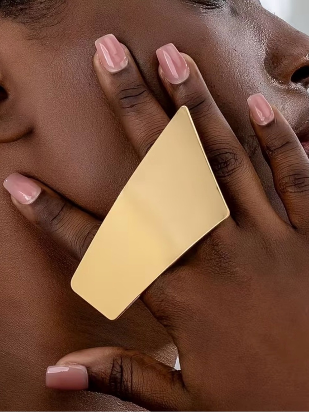 Gold Geometric Statement Ring - Women Jewelry Earrings